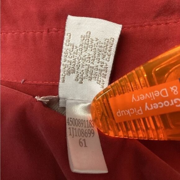 Chico’s Women’s Long Sleeve Button Down Shirt, Red, size 2 - Picture 6 of 8